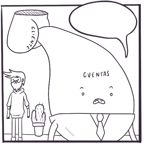 Un perfil de cuentas contestando