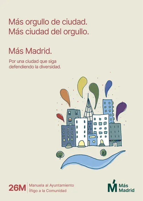 Cartel de Más Madrid 2
